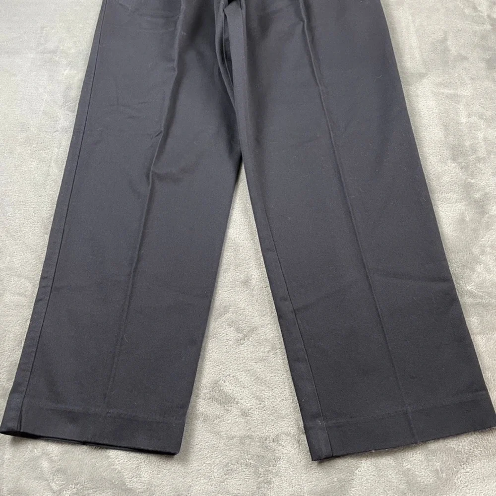 IZOD PerformX Mens Pleated Dress Pants Navy Blue 32x30 Stretch Cotton Trousers